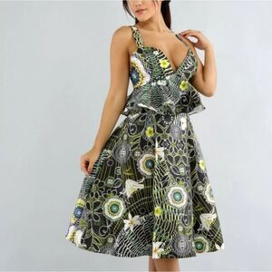 Floral Pop Flare Dress (10)